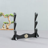 Maxbell Wood Display Stand Tabletop Horizontal Bracket Decorative Storage Rack 3 Tiers