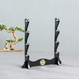 Maxbell Wood Display Stand Tabletop Horizontal Bracket Decorative Storage Rack 4 Tiers