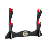 Maxbell Samurai Sword Stand Horizontal Bracket Display for Wakizashi Flute Dojo 2 Layers