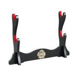 Maxbell Samurai Sword Stand Horizontal Bracket Display for Wakizashi Flute Dojo 2 Layers