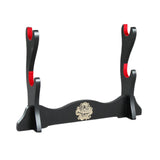 Maxbell Samurai Sword Stand Horizontal Bracket Display for Wakizashi Flute Dojo 2 Layers