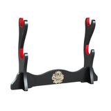 Maxbell Samurai Sword Stand Horizontal Bracket Display for Wakizashi Flute Dojo 2 Layers