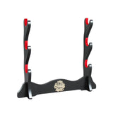 Maxbell Samurai Sword Stand Horizontal Bracket Display for Wakizashi Flute Dojo 3 Layers