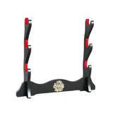 Maxbell Samurai Sword Stand Horizontal Bracket Display for Wakizashi Flute Dojo 3 Layers
