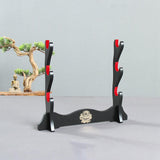 Maxbell Samurai Sword Stand Horizontal Bracket Display for Wakizashi Flute Dojo 3 Layers