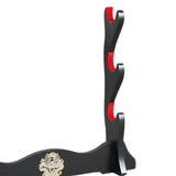 Maxbell Samurai Sword Stand Horizontal Bracket Display for Wakizashi Flute Dojo 3 Layers