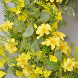 Maxbell Daisy Eucalyptus Wreath Door Spring Summer for Outdoor Home Decoration Patio