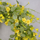 Maxbell Daisy Eucalyptus Wreath Door Spring Summer for Outdoor Home Decoration Patio