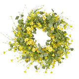 Maxbell Daisy Eucalyptus Wreath Door Spring Summer for Outdoor Home Decoration Patio