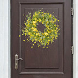 Maxbell Daisy Eucalyptus Wreath Door Spring Summer for Outdoor Home Decoration Patio