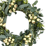 Maxbell 50cm Artificial Eucalyptus Wreath Garland for Party Supplies Easter Indoor