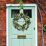 Maxbell 50cm Artificial Eucalyptus Wreath Garland for Party Supplies Easter Indoor