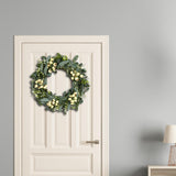 Maxbell 50cm Artificial Eucalyptus Wreath Garland for Party Supplies Easter Indoor