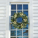 Maxbell 50cm Artificial Eucalyptus Wreath Garland for Party Supplies Easter Indoor