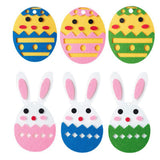 Maxbell 6x Felt Easter Ornaments Tree Hanging Decor for Home Party Favors Easter Bunny