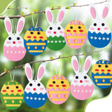 Maxbell 6x Felt Easter Ornaments Tree Hanging Decor for Home Party Favors Easter Bunny