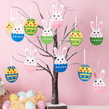Maxbell 6x Felt Easter Ornaments Tree Hanging Decor for Home Party Favors Easter Bunny