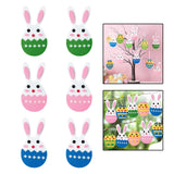 Maxbell 6x Felt Easter Ornaments Tree Hanging Decor for Home Party Favors Easter Bunny