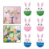 Maxbell 6x Felt Easter Ornaments Tree Hanging Decor for Home Party Favors Easter Bunny