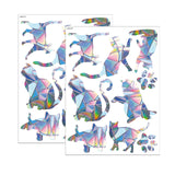 Maxbell 2Pcs Reusable Window Clings Window Sticker Window Covering Mirror Decoration