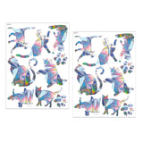 Maxbell 2Pcs Reusable Window Clings Window Sticker Window Covering Mirror Decoration