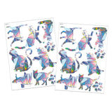 Maxbell 2Pcs Reusable Window Clings Window Sticker Window Covering Mirror Decoration