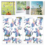 Maxbell 2Pcs Reusable Window Clings Window Sticker Window Covering Mirror Decoration