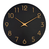 Maxbell Decorative Wall Clock No Ticking Simple for Kitchen Island Dorm Hallway