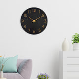 Maxbell Decorative Wall Clock No Ticking Simple for Kitchen Island Dorm Hallway