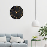 Maxbell Decorative Wall Clock No Ticking Simple for Kitchen Island Dorm Hallway