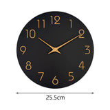 Maxbell Decorative Wall Clock No Ticking Simple for Kitchen Island Dorm Hallway