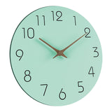 Maxbell Decorative Wall Clock No Ticking Simple for Kitchen Island Dorm Hallway