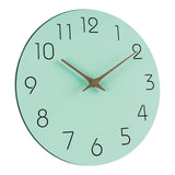 Maxbell Decorative Wall Clock No Ticking Simple for Kitchen Island Dorm Hallway