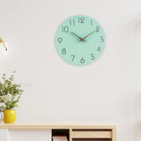 Maxbell Decorative Wall Clock No Ticking Simple for Kitchen Island Dorm Hallway