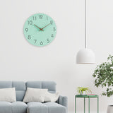 Maxbell Decorative Wall Clock No Ticking Simple for Kitchen Island Dorm Hallway