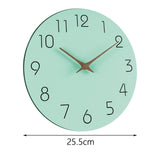 Maxbell Decorative Wall Clock No Ticking Simple for Kitchen Island Dorm Hallway