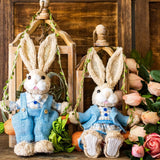 Maxbell Easter Bunny Pendant Rustic Swing Rabbit Hanging Ornament for Bedroom Office Male