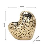 Maxbell Nordic Ceramic Vase Flower Arrangement Vase Tabletop Vase for Bedroom Home Aureate