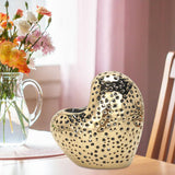 Maxbell Nordic Ceramic Vase Flower Arrangement Vase Tabletop Vase for Bedroom Home Aureate
