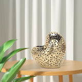 Maxbell Nordic Ceramic Vase Flower Arrangement Vase Tabletop Vase for Bedroom Home Aureate