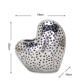 Maxbell Nordic Ceramic Vase Flower Arrangement Vase Tabletop Vase for Bedroom Home Argent