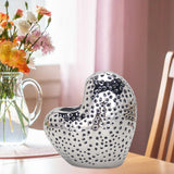 Maxbell Nordic Ceramic Vase Flower Arrangement Vase Tabletop Vase for Bedroom Home Argent