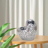 Maxbell Nordic Ceramic Vase Flower Arrangement Vase Tabletop Vase for Bedroom Home Argent