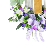 Maxbell Garland Happy Easter Wreath for Front Door for Home Outdoor Decoration 40CM