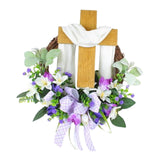 Maxbell Garland Happy Easter Wreath for Front Door for Home Outdoor Decoration 40CM