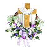 Maxbell Garland Happy Easter Wreath for Front Door for Home Outdoor Decoration 40CM