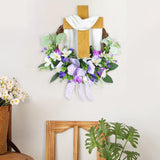 Maxbell Garland Happy Easter Wreath for Front Door for Home Outdoor Decoration 40CM