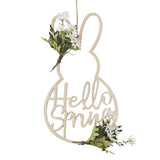 Maxbell Bunny Garland Easter Rabbit with Ears Wreath for Front Door Wedding Holiday