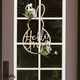 Maxbell Bunny Garland Easter Rabbit with Ears Wreath for Front Door Wedding Holiday