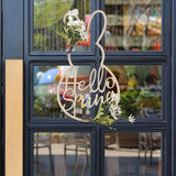 Maxbell Bunny Garland Easter Rabbit with Ears Wreath for Front Door Wedding Holiday